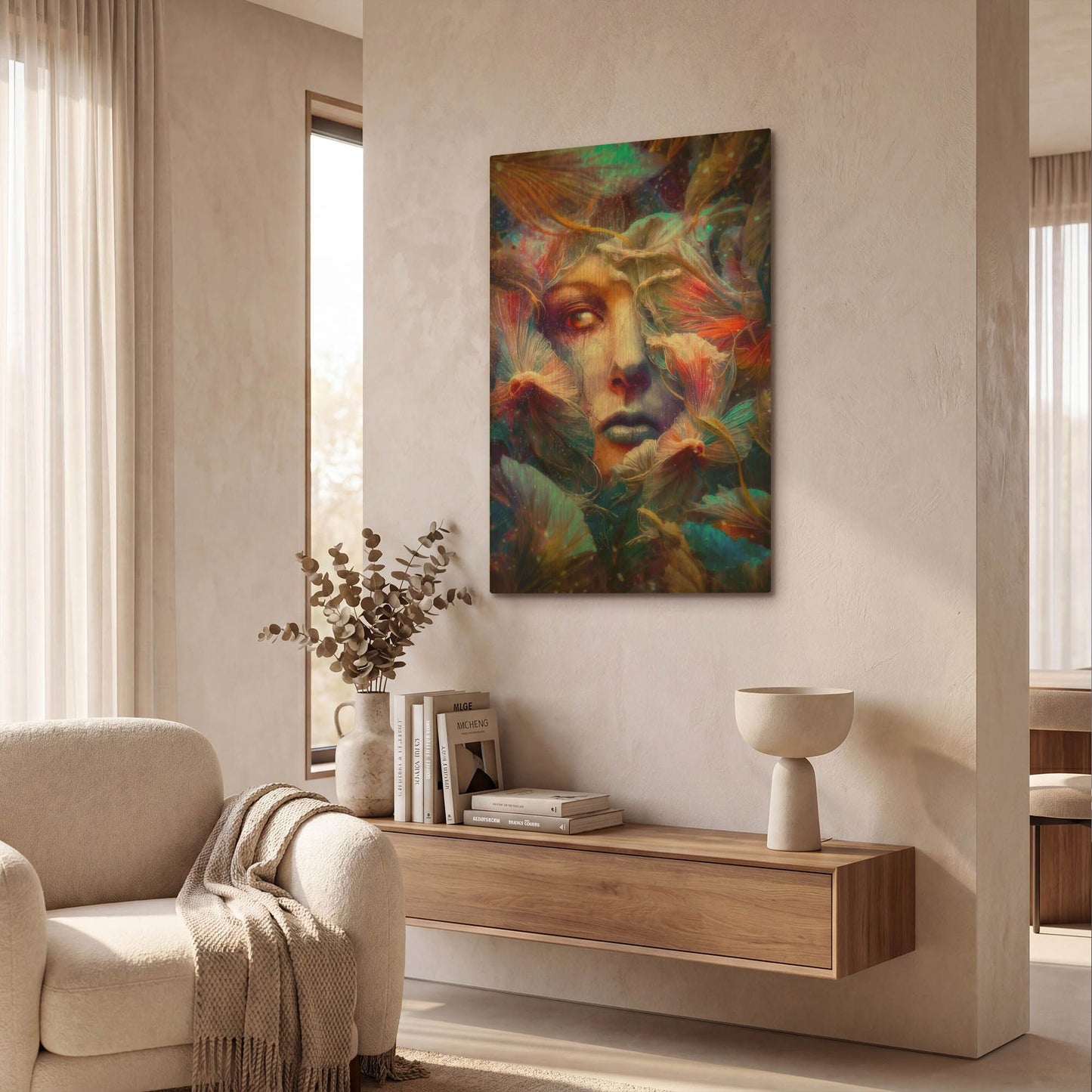 'Resurgere' By Mario Sanchez Nevado Gold Metal Wall Art