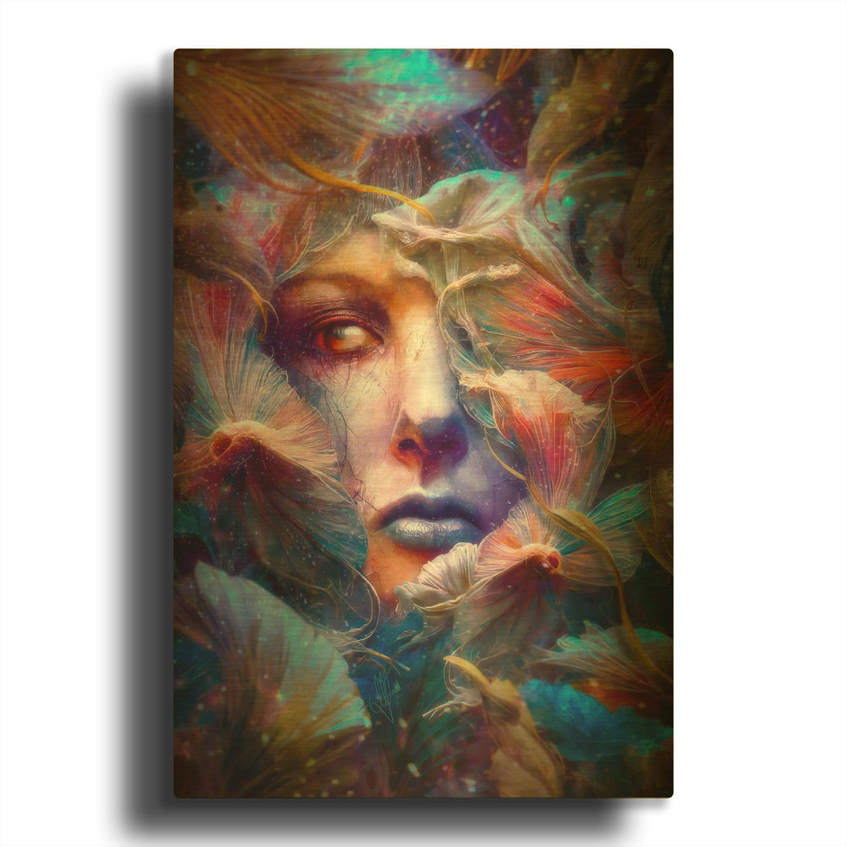 'Resurgere' By Mario Sanchez Nevado Gold Metal Wall Art