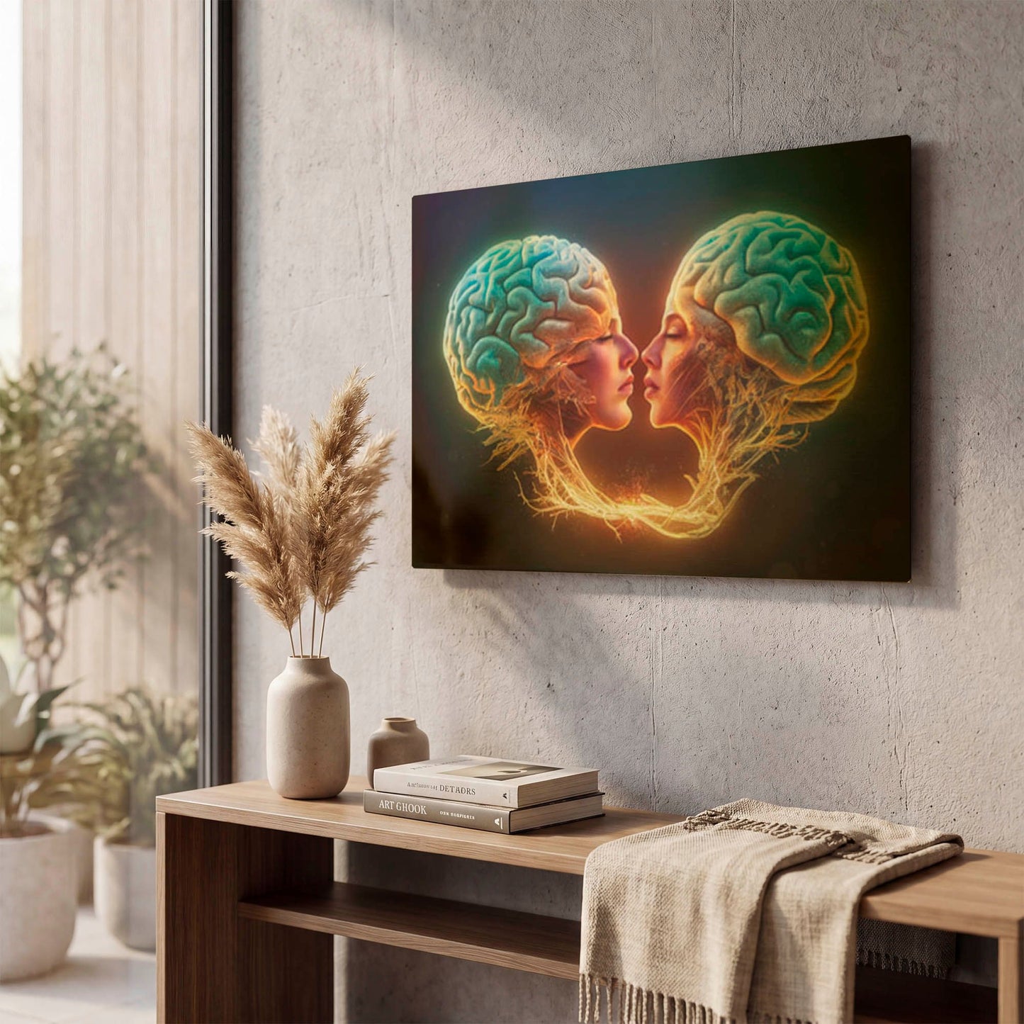 'Sapiosexual' By Mario Sanchez Nevado Gold Metal Wall Art