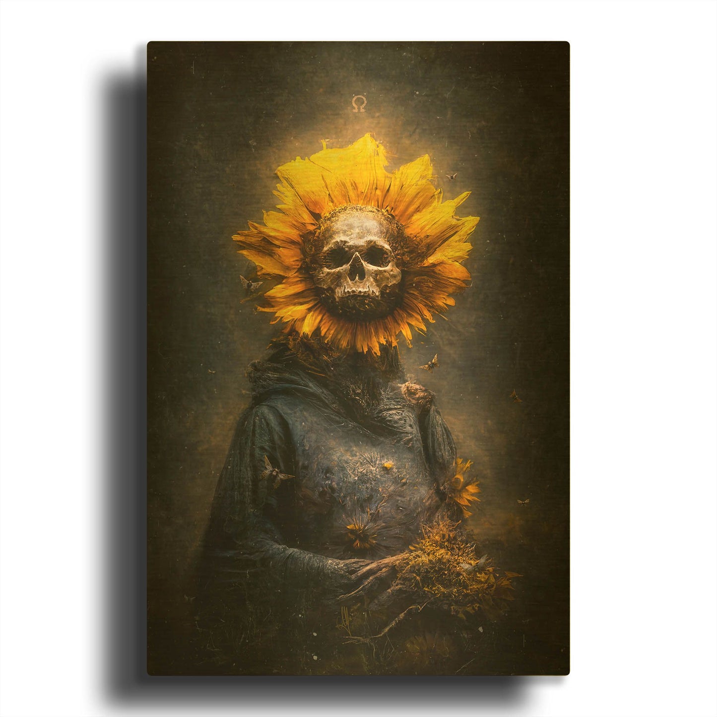 'Tempus Fugit' By Mario Sanchez Nevado Gold Metal Wall Art