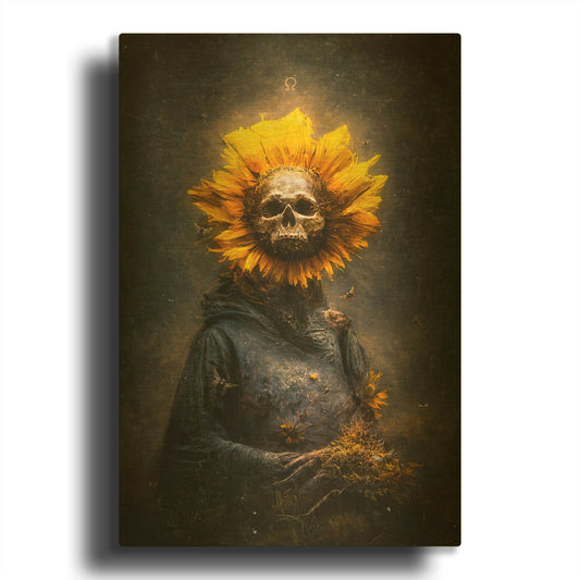 'Tempus Fugit' By Mario Sanchez Nevado Gold Metal Wall Art