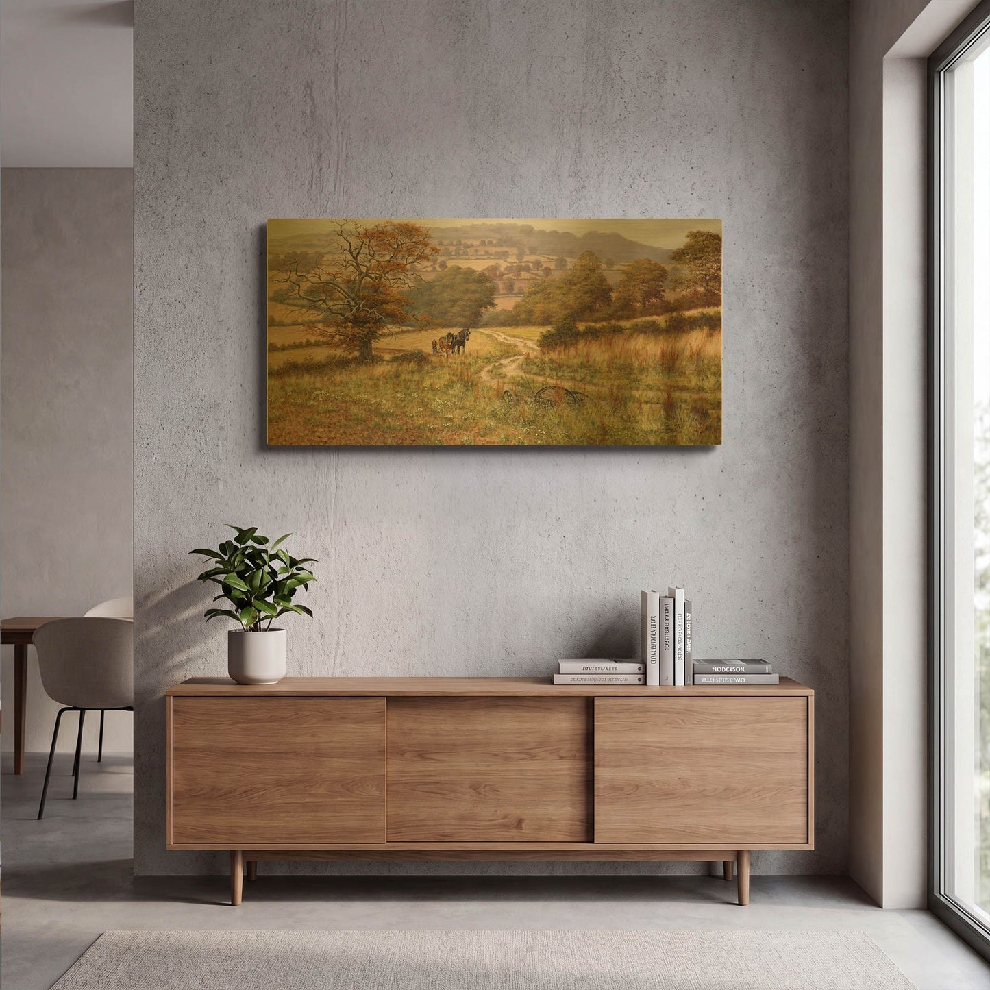 'Times Gone By' By Bill Makinson Gold Metal Wall Art