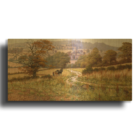 'Times Gone By' By Bill Makinson Gold Metal Wall Art