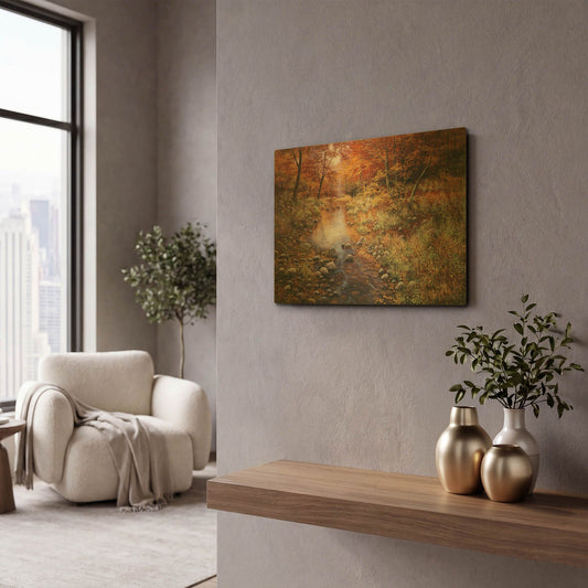 'Autumn Gold' By Bill Makinson Gold Metal Wall Art