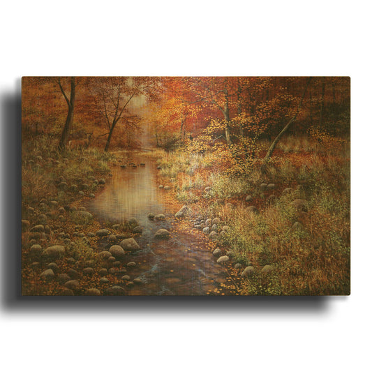 'Autumn Gold' By Bill Makinson Gold Metal Wall Art