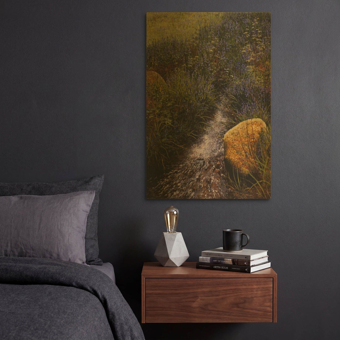 'Sparkling Water' By Bill Makinson Gold Metal Wall Art