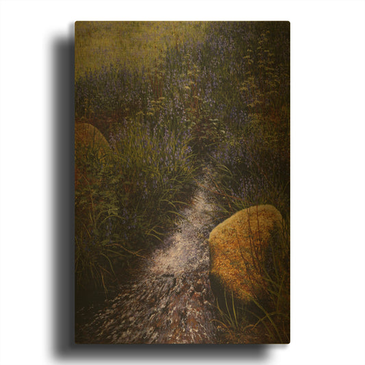 'Sparkling Water' By Bill Makinson Gold Metal Wall Art