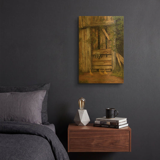 'Farmyard Friends' By Bill Makinson Gold Metal Wall Art