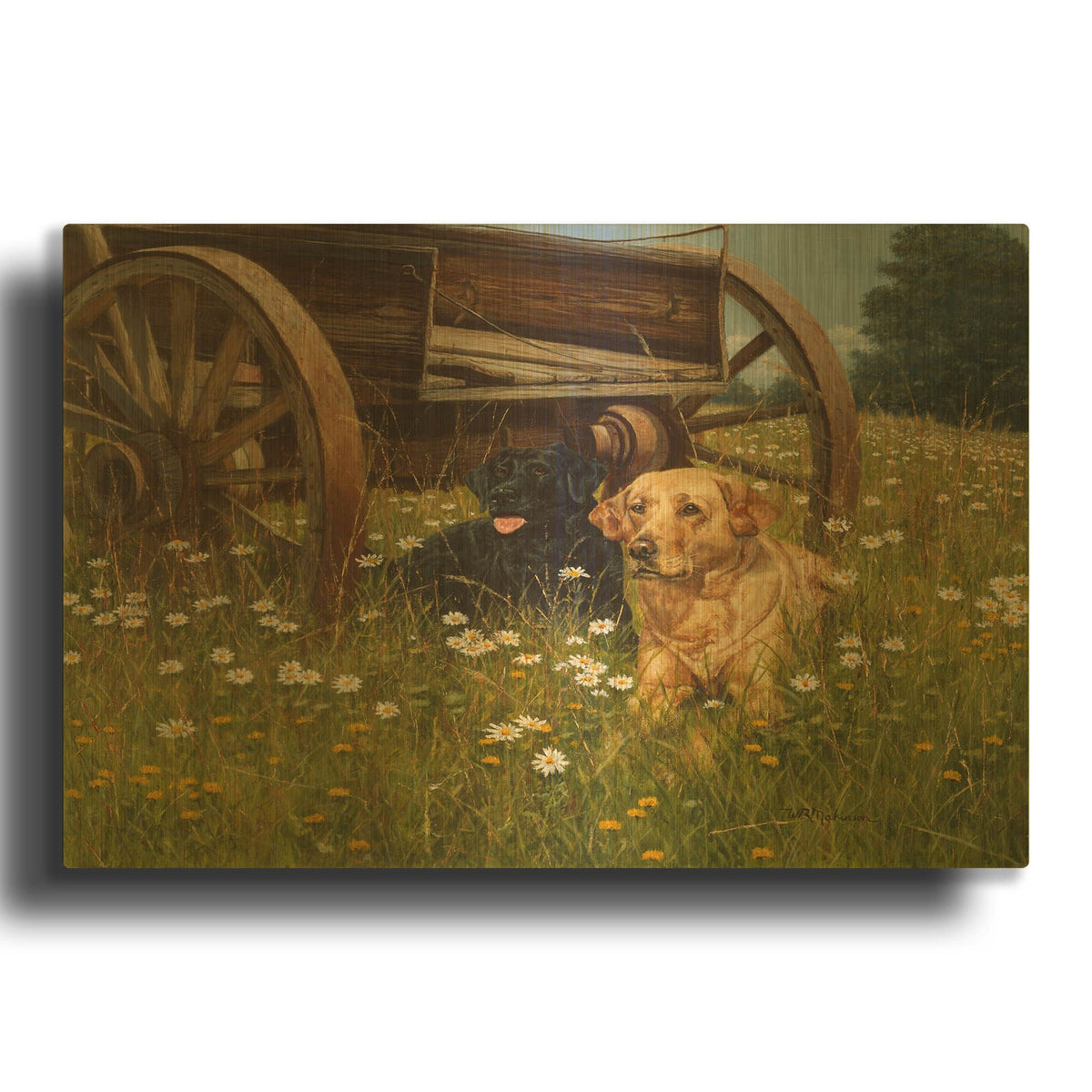 'Rest Awhile' By Bill Makinson Gold Metal Wall Art