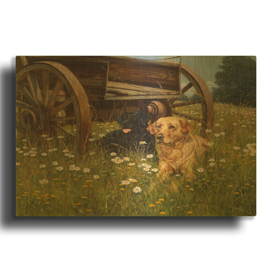 'Rest Awhile' By Bill Makinson Gold Metal Wall Art