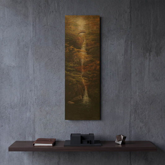 'Fall' By Bill Makinson Gold Metal Wall Art