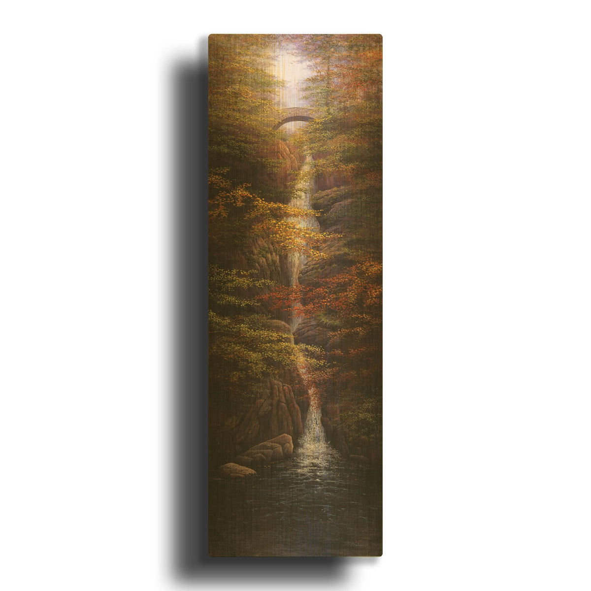 'Fall' By Bill Makinson Gold Metal Wall Art