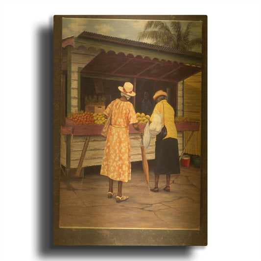 'Miss Crystal And Pearl' By Bill Makinson Gold Metal Wall Art
