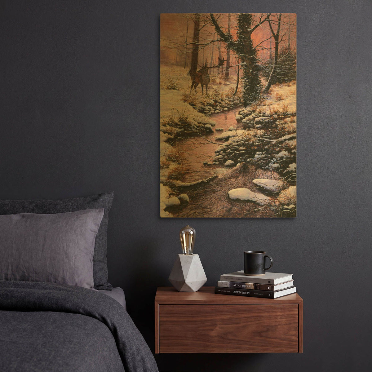 'Something Stirs' By Bill Makinson Gold Metal Wall Art