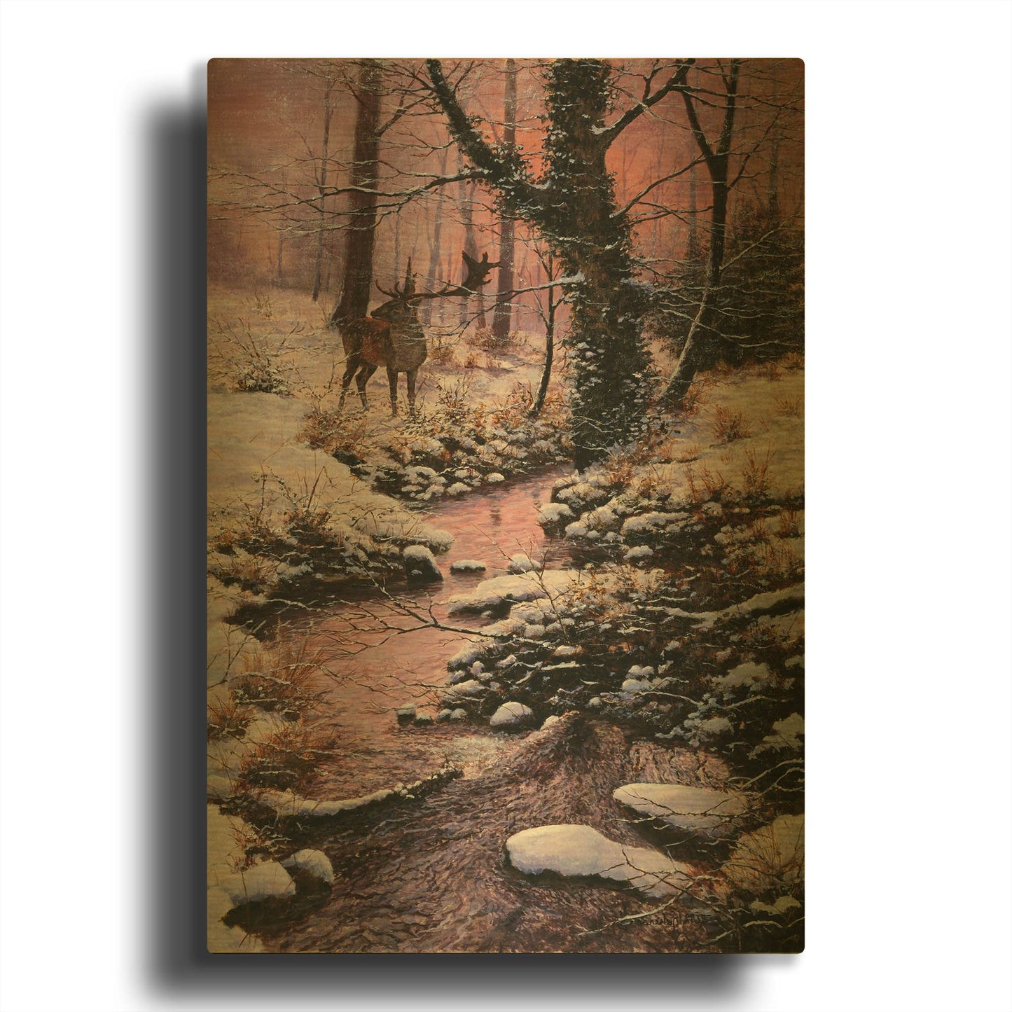 'Something Stirs' By Bill Makinson Gold Metal Wall Art
