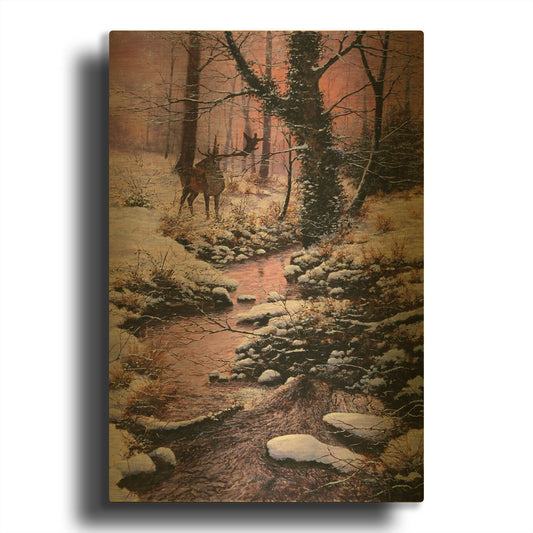 'Something Stirs' By Bill Makinson Gold Metal Wall Art
