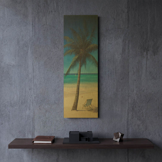 'Tropics' By Bill Makinson Gold Metal Wall Art