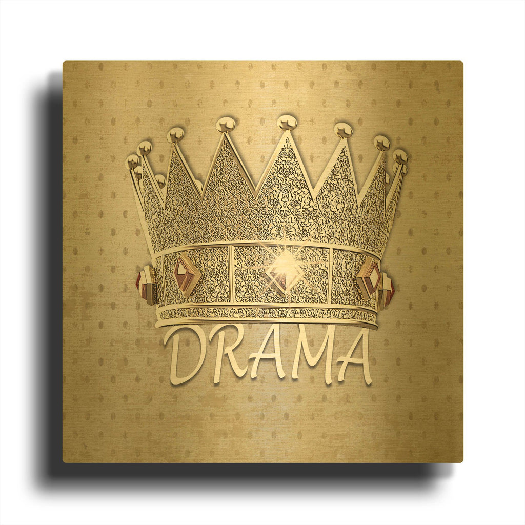 'Drama Queen' By Karen Smith Gold Metal Wall Art