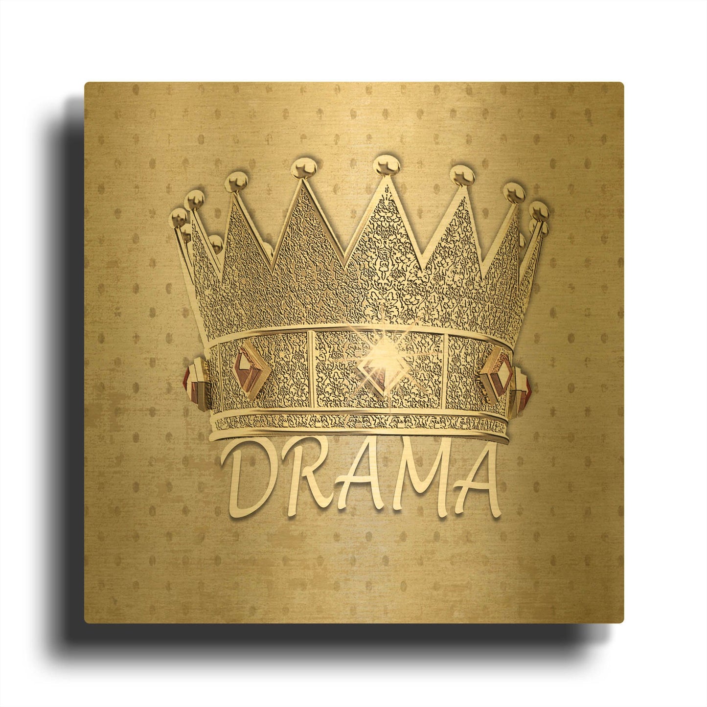 'Drama Queen' By Karen Smith Gold Metal Wall Art