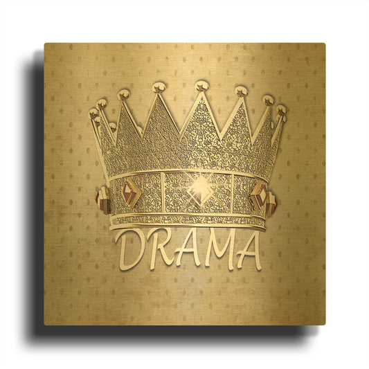'Drama Queen' By Karen Smith Gold Metal Wall Art