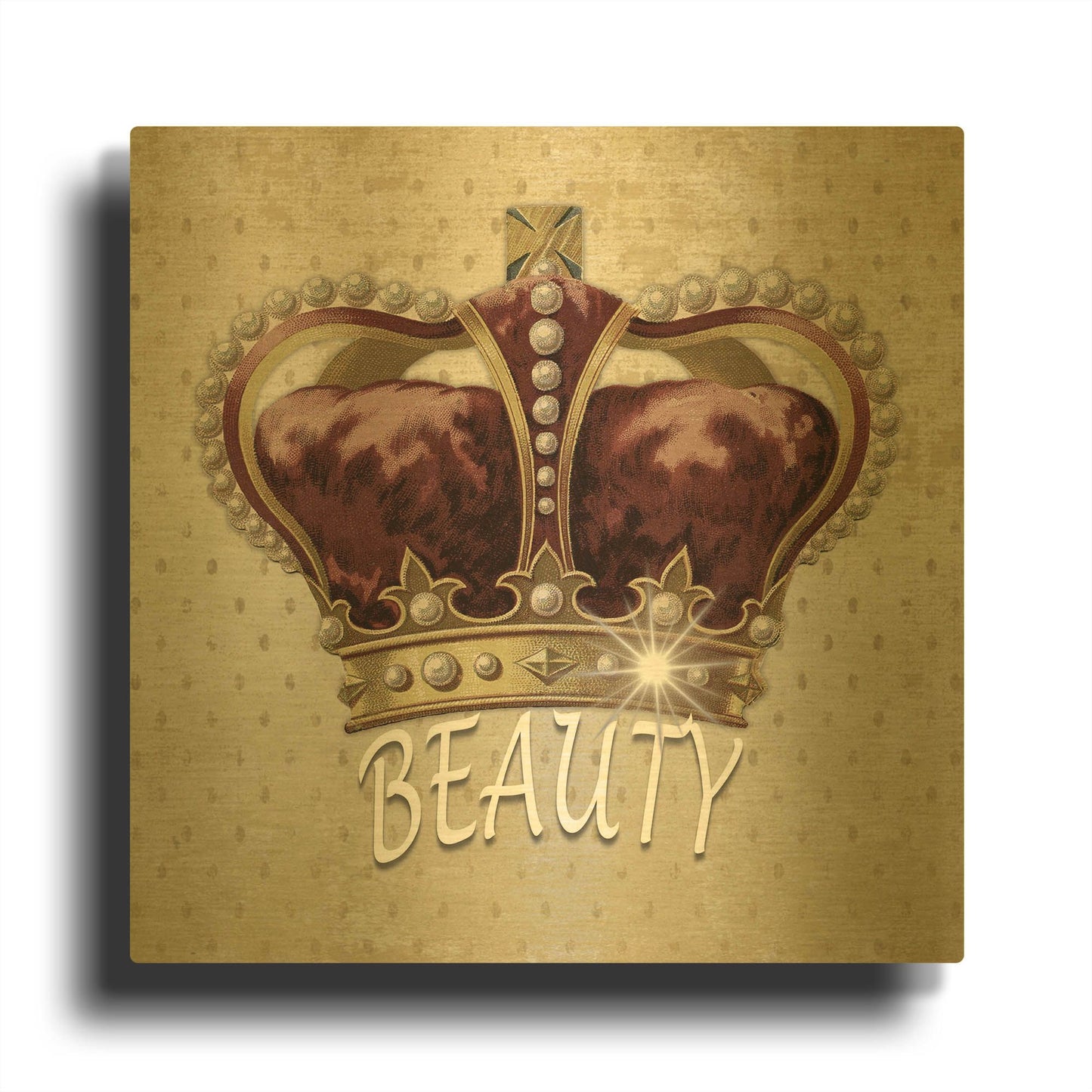 'Beauty Queen' By Karen Smith Gold Metal Wall Art