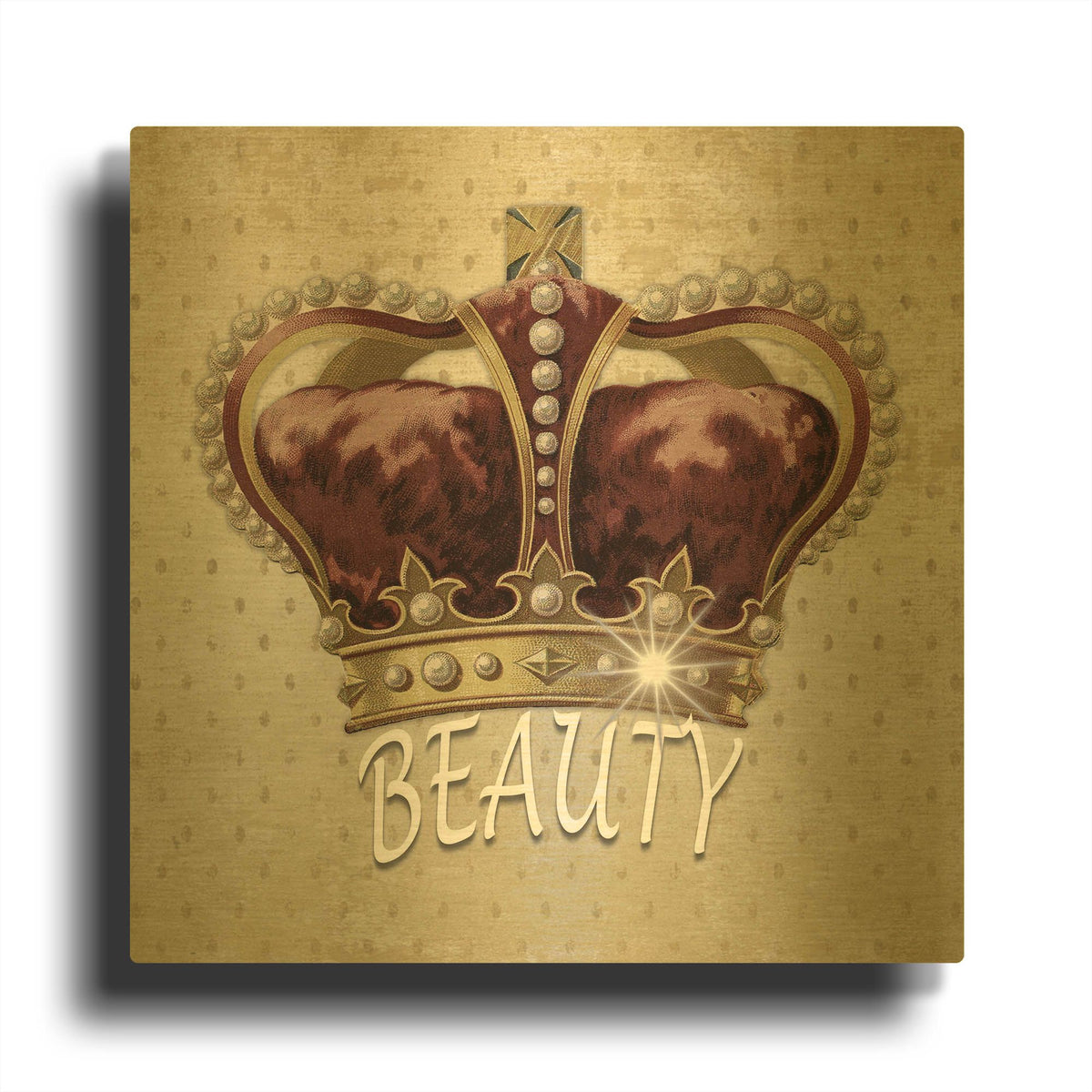 'Beauty Queen' By Karen Smith Gold Metal Wall Art