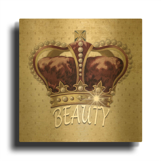 'Beauty Queen' By Karen Smith Gold Metal Wall Art