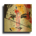 'Face Paint' By Karen Smith Gold Metal Wall Art