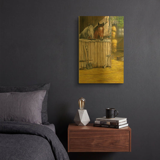 'Friends' By Janet Pidoux Gold Metal Wall Art