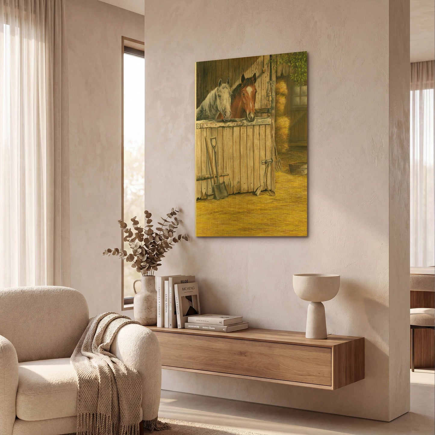 'Friends' By Janet Pidoux Gold Metal Wall Art