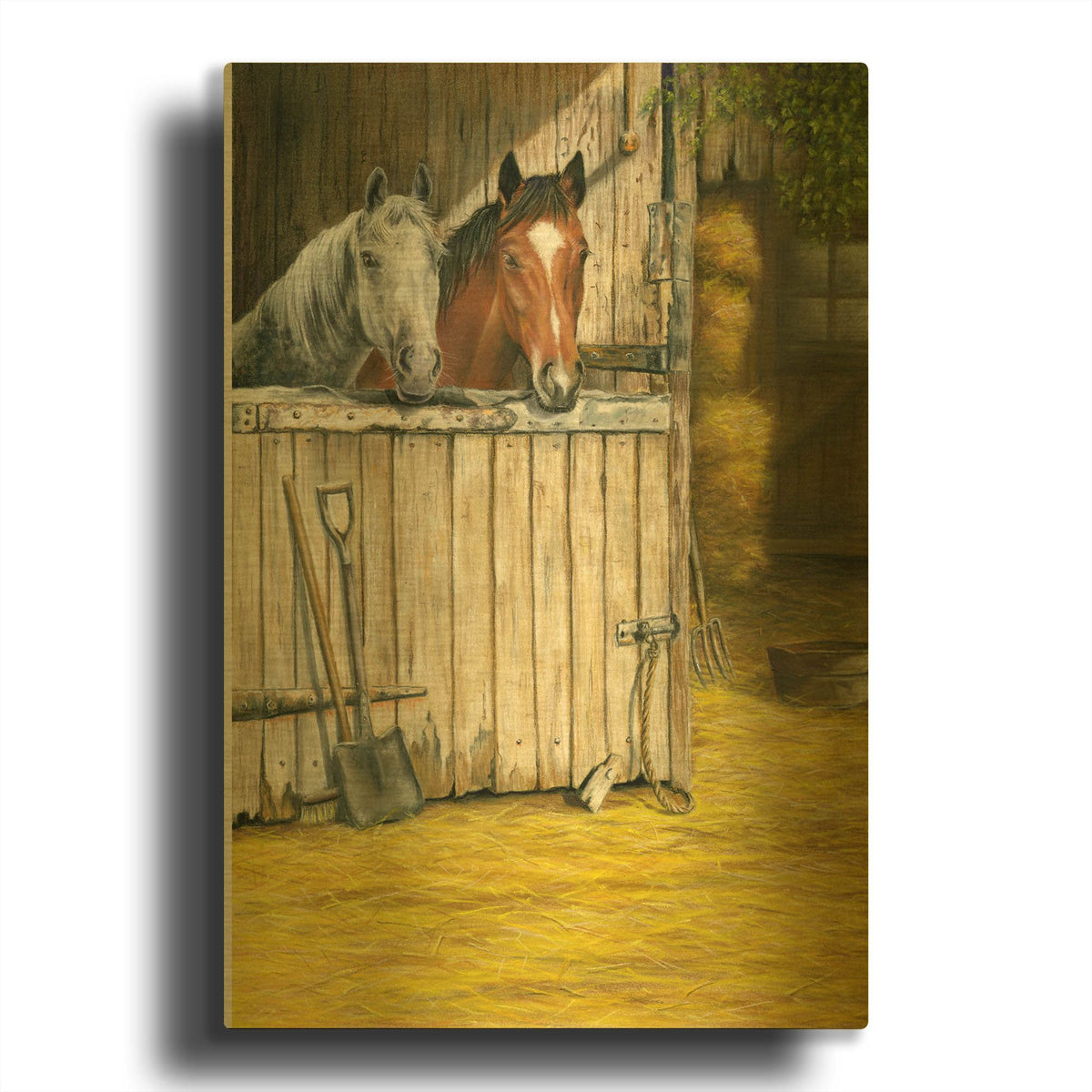 'Friends' By Janet Pidoux Gold Metal Wall Art