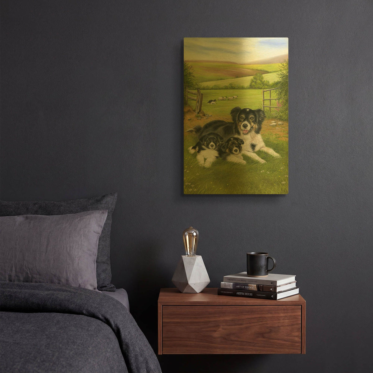 'Happy Family' By Janet Pidoux Gold Metal Wall Art