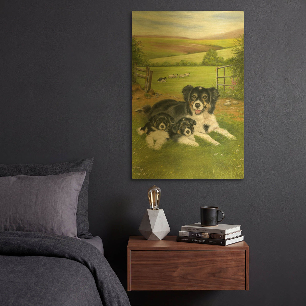 'Happy Family' By Janet Pidoux Gold Metal Wall Art