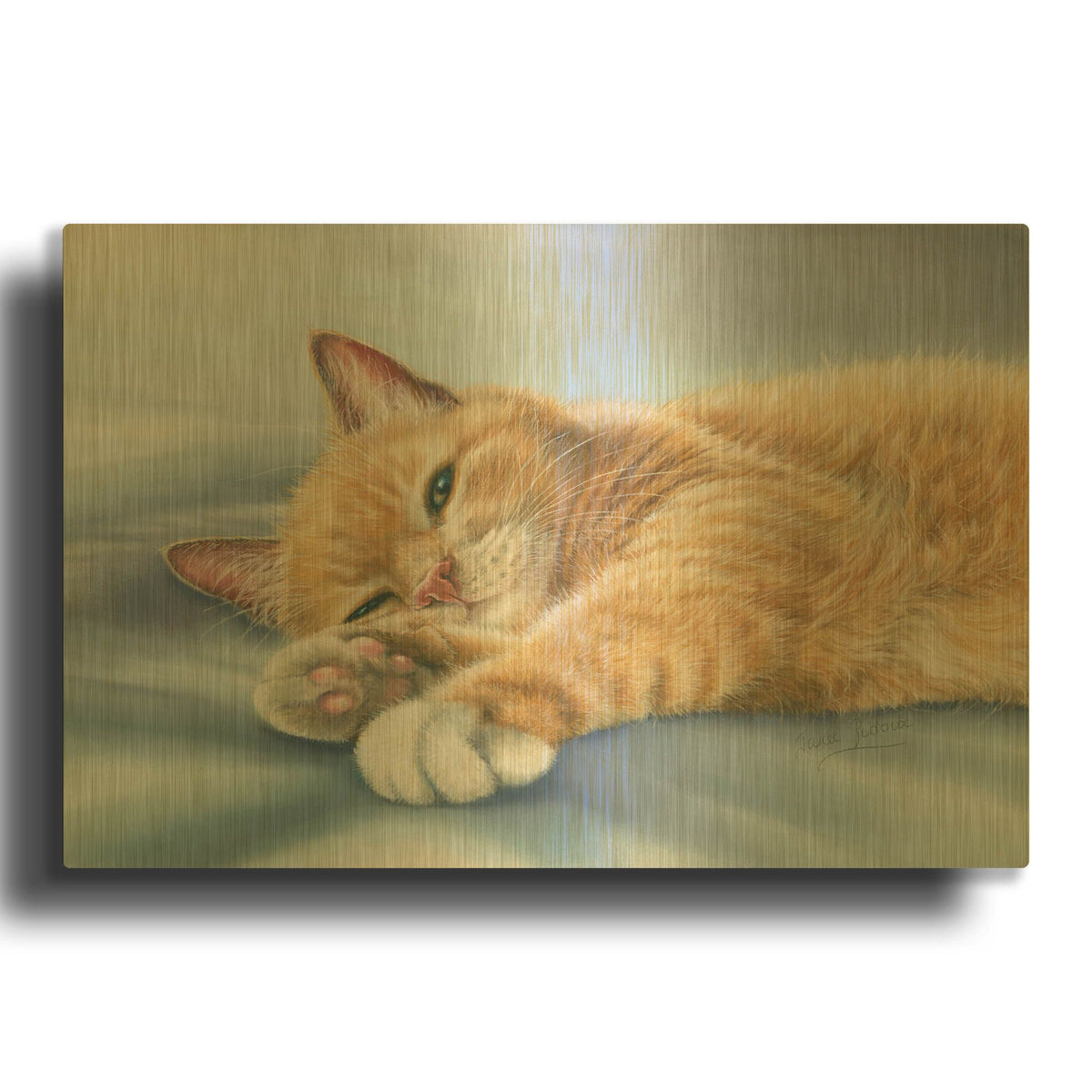'Jack' By Janet Pidoux Gold Metal Wall Art