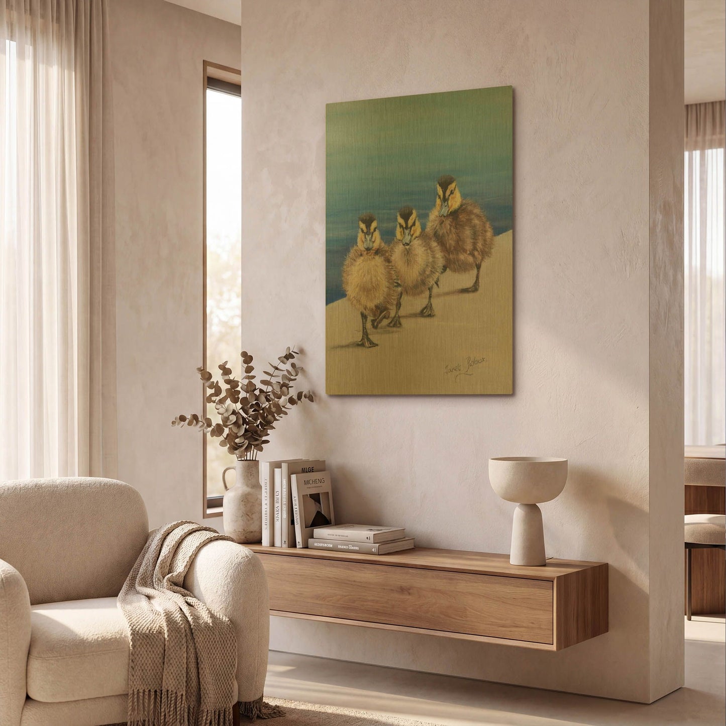 'Left Right, Left Right' By Janet Pidoux Gold Metal Wall Art