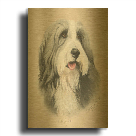 'Muffin' By Janet Pidoux Gold Metal Wall Art
