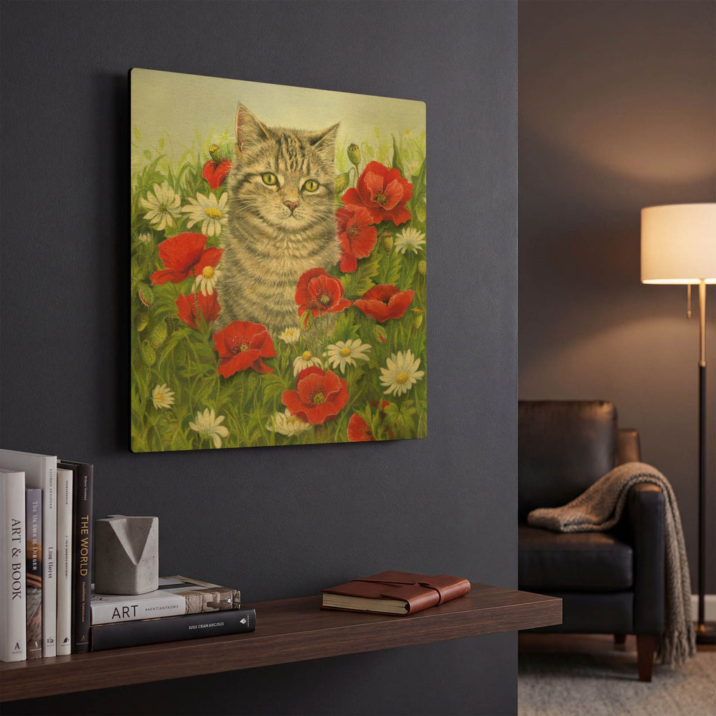 'Secret Place' By Janet Pidoux Gold Metal Wall Art