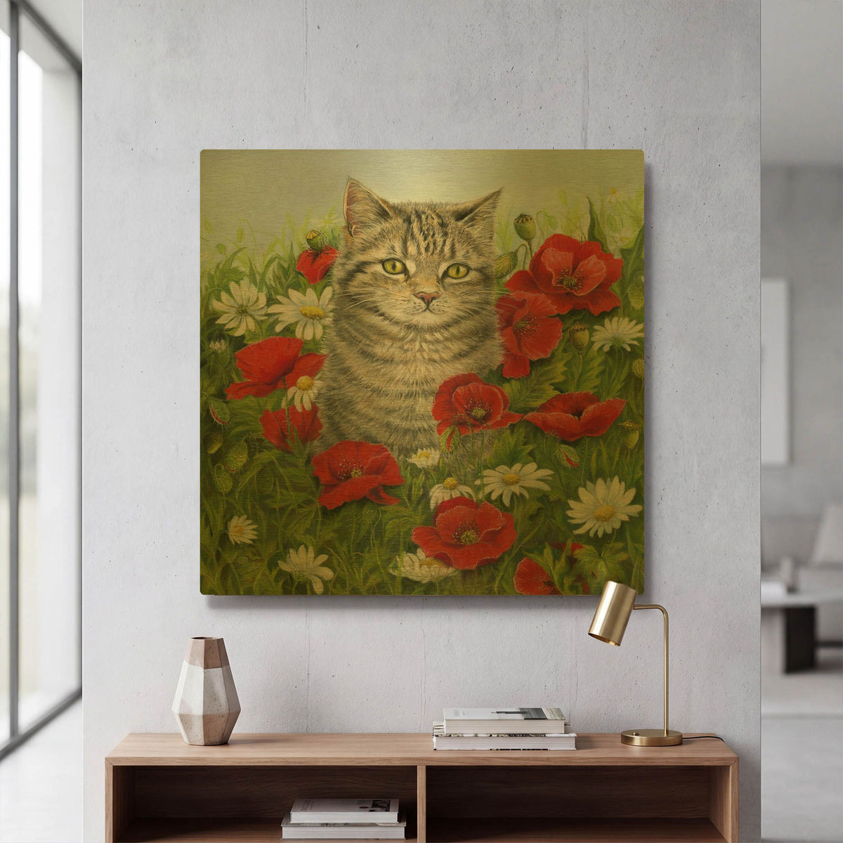'Secret Place' By Janet Pidoux Gold Metal Wall Art