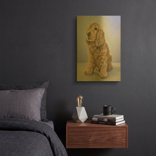 'Tessa' By Janet Pidoux Gold Metal Wall Art