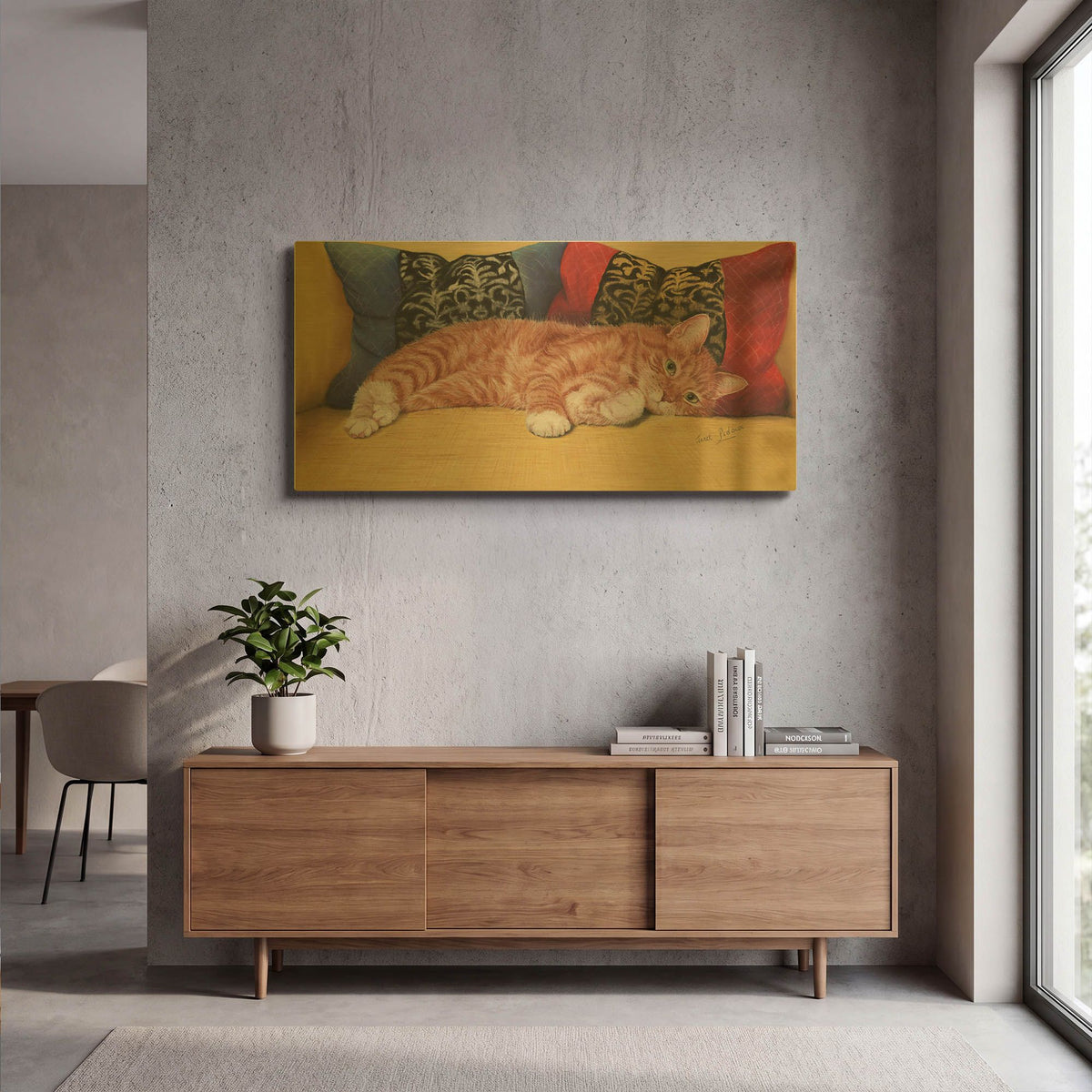 'Ziggy' By Janet Pidoux Gold Metal Wall Art