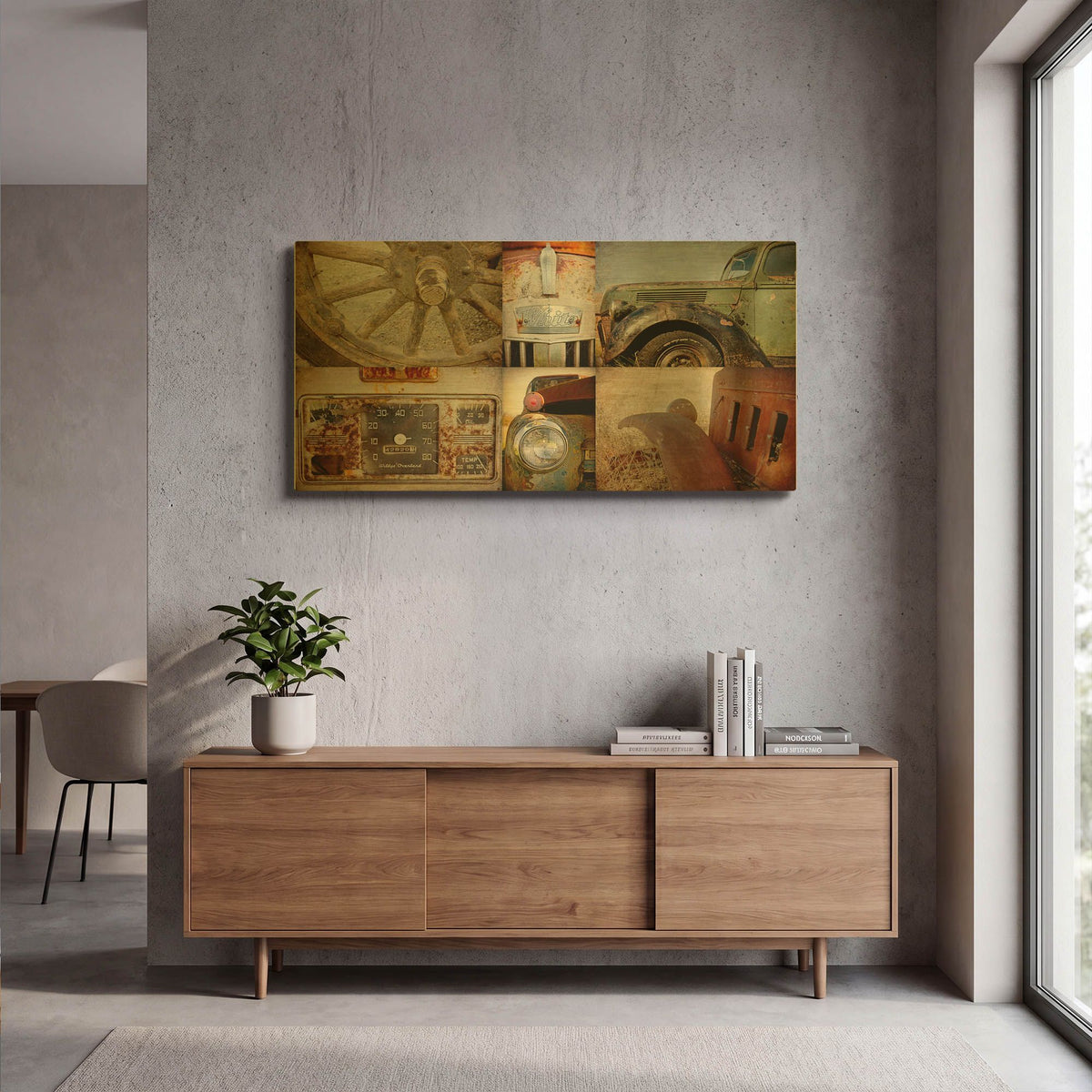 'Vintage Parts' By Jessica Rogers Gold Metal Wall Art
