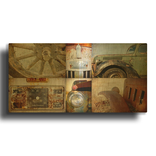 'Vintage Parts' By Jessica Rogers Gold Metal Wall Art