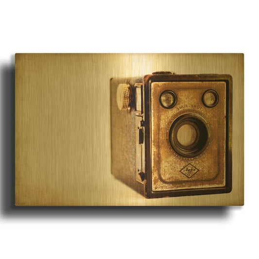 'Agfa Shur-Shot' By Jessica Rogers Gold Metal Wall Art