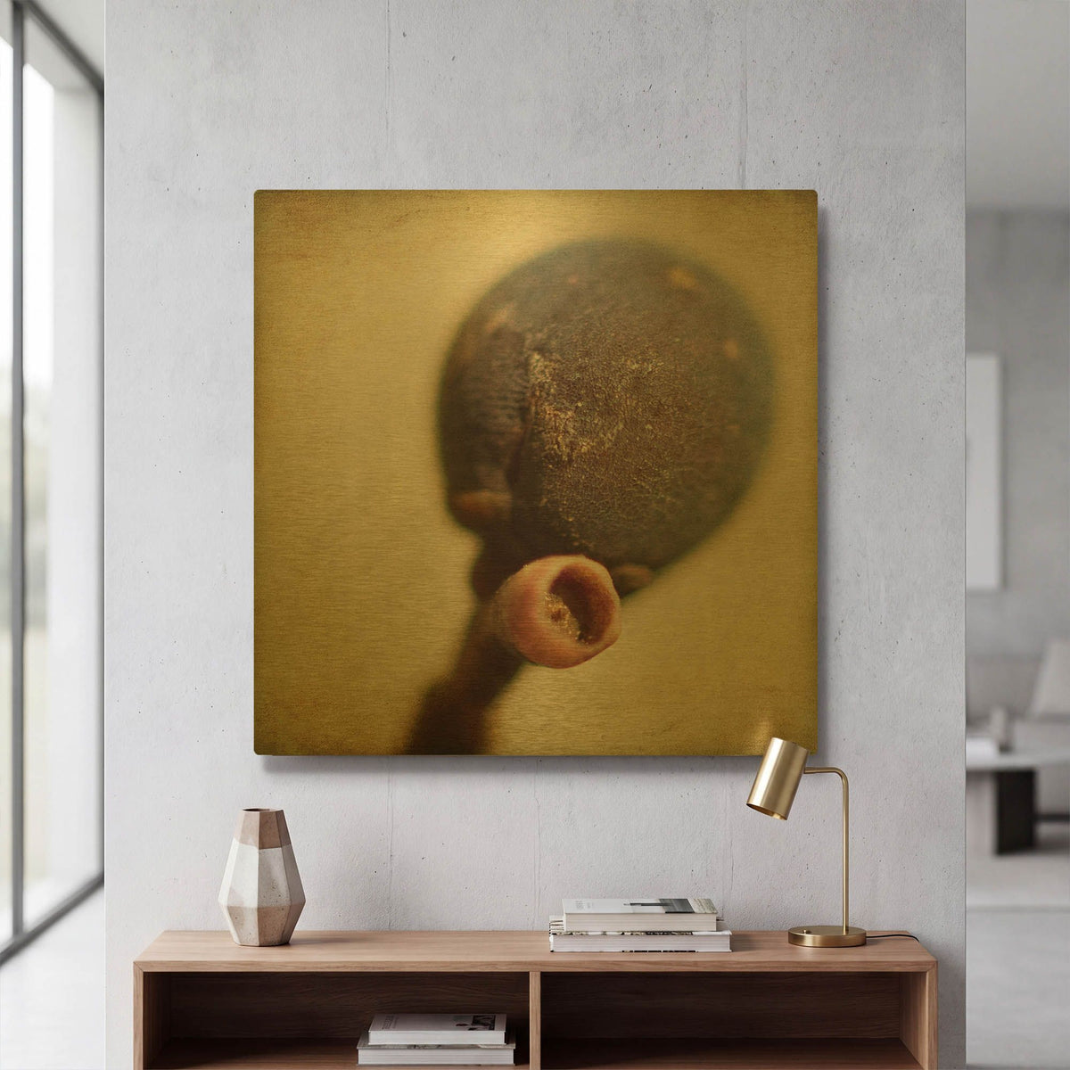 'Berries 1' By Jessica Rogers Gold Metal Wall Art