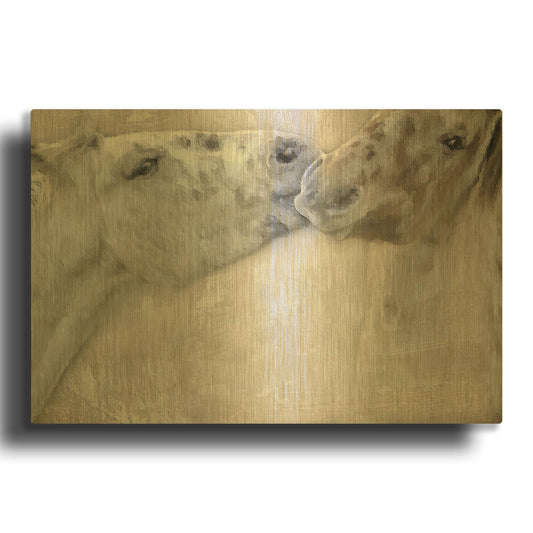 'Horsin' By Karen Smith Gold Metal Wall Art