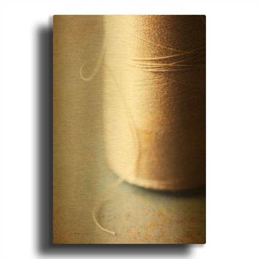 'By A Thread' By Jessica Rogers Gold Metal Wall Art