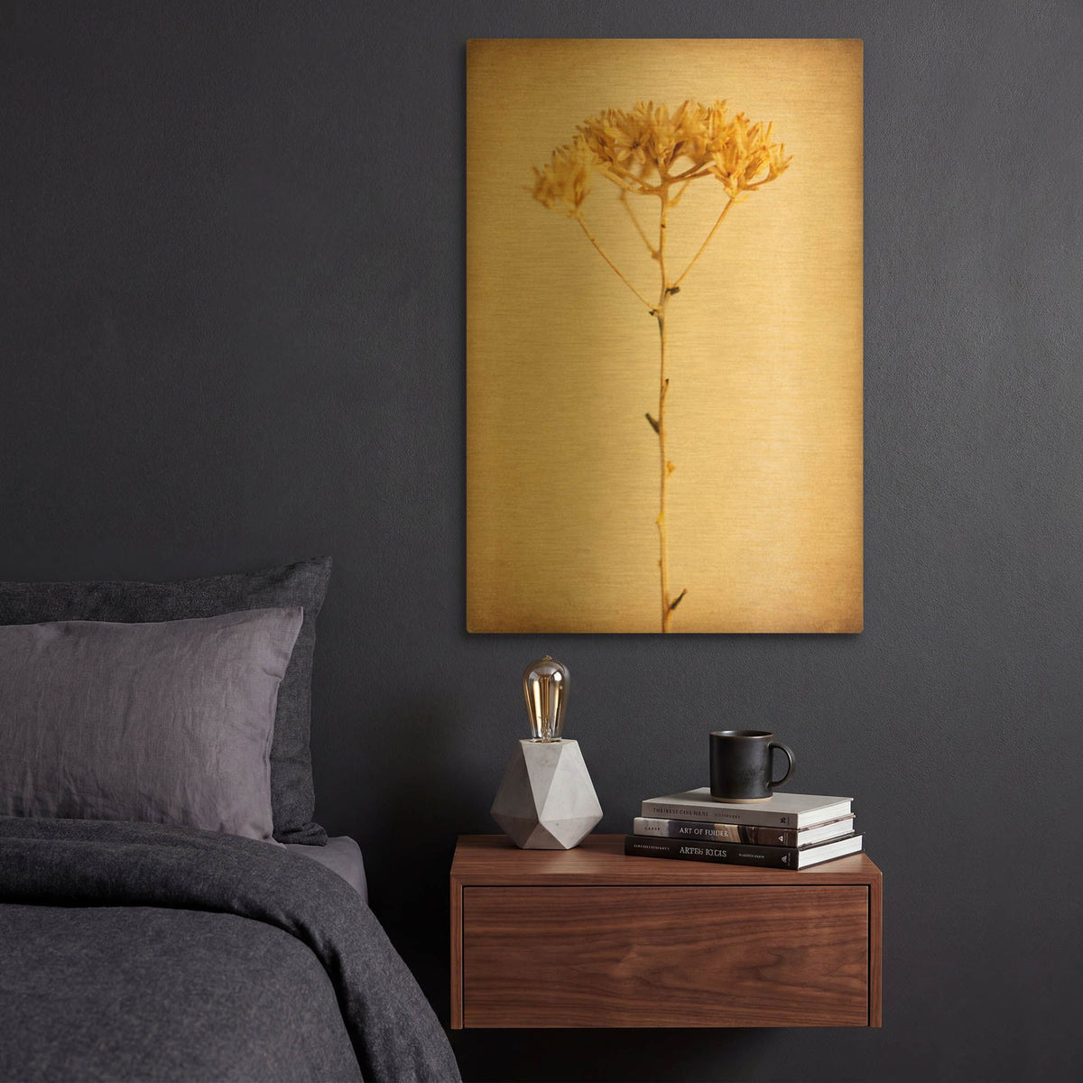 'Desert Afterlife 3' By Jessica Rogers Gold Metal Wall Art