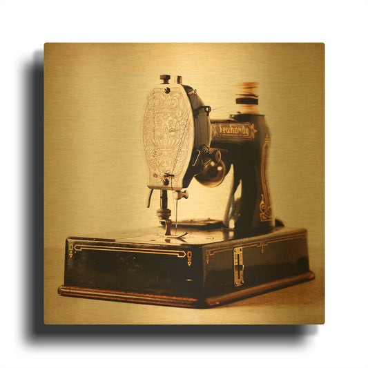 'Featherweight' By Jessica Rogers Gold Metal Wall Art