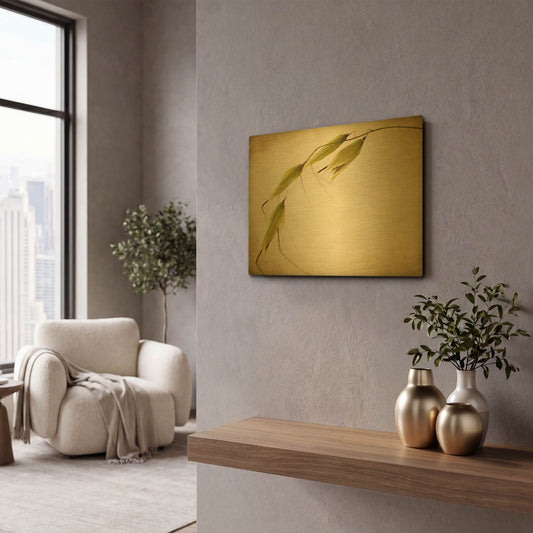 'Fox Tails' By Jessica Rogers Gold Metal Wall Art