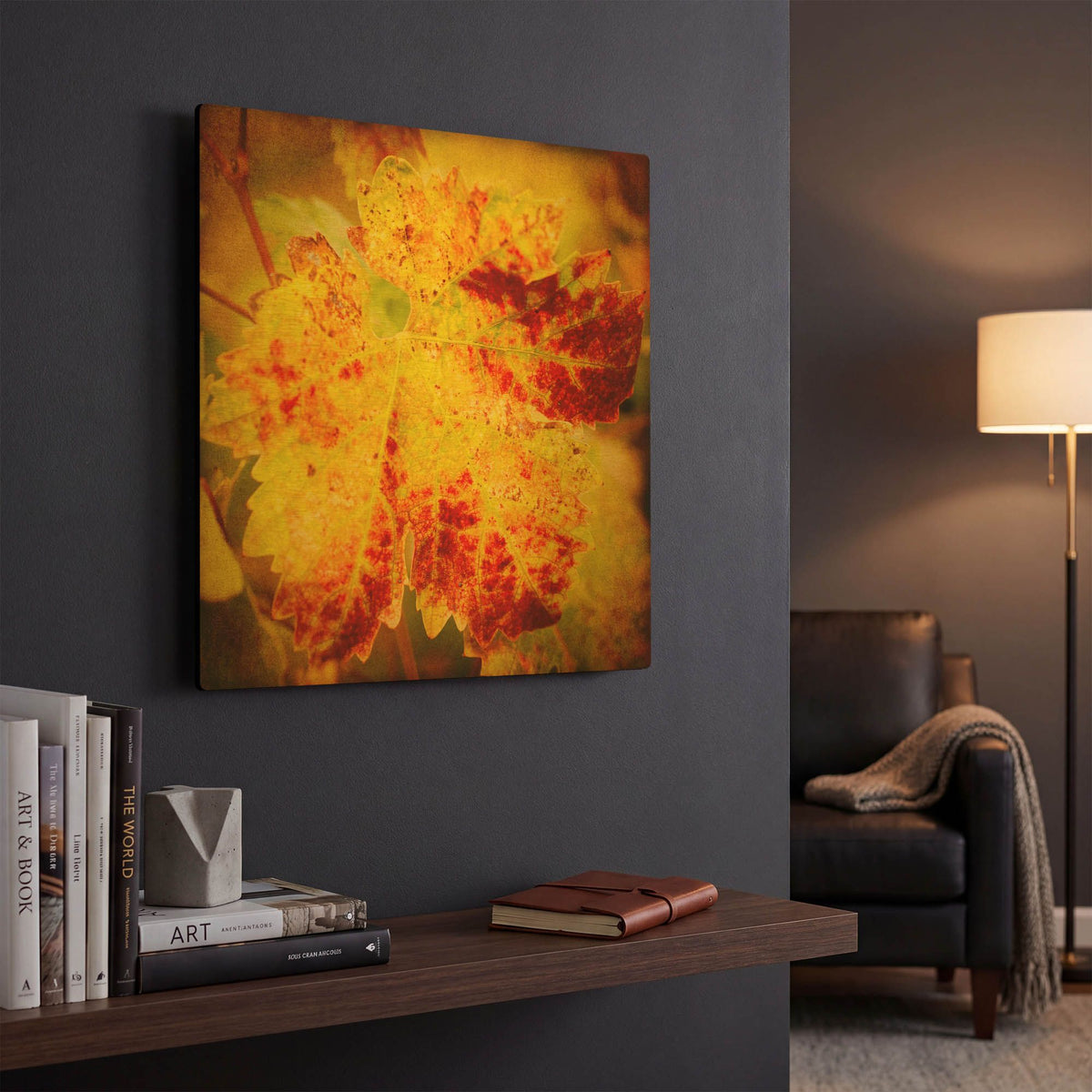 'Golden Foliage' By Jessica Rogers Gold Metal Wall Art